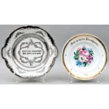 Zwei Hochzeitsteller / Two wedding plates