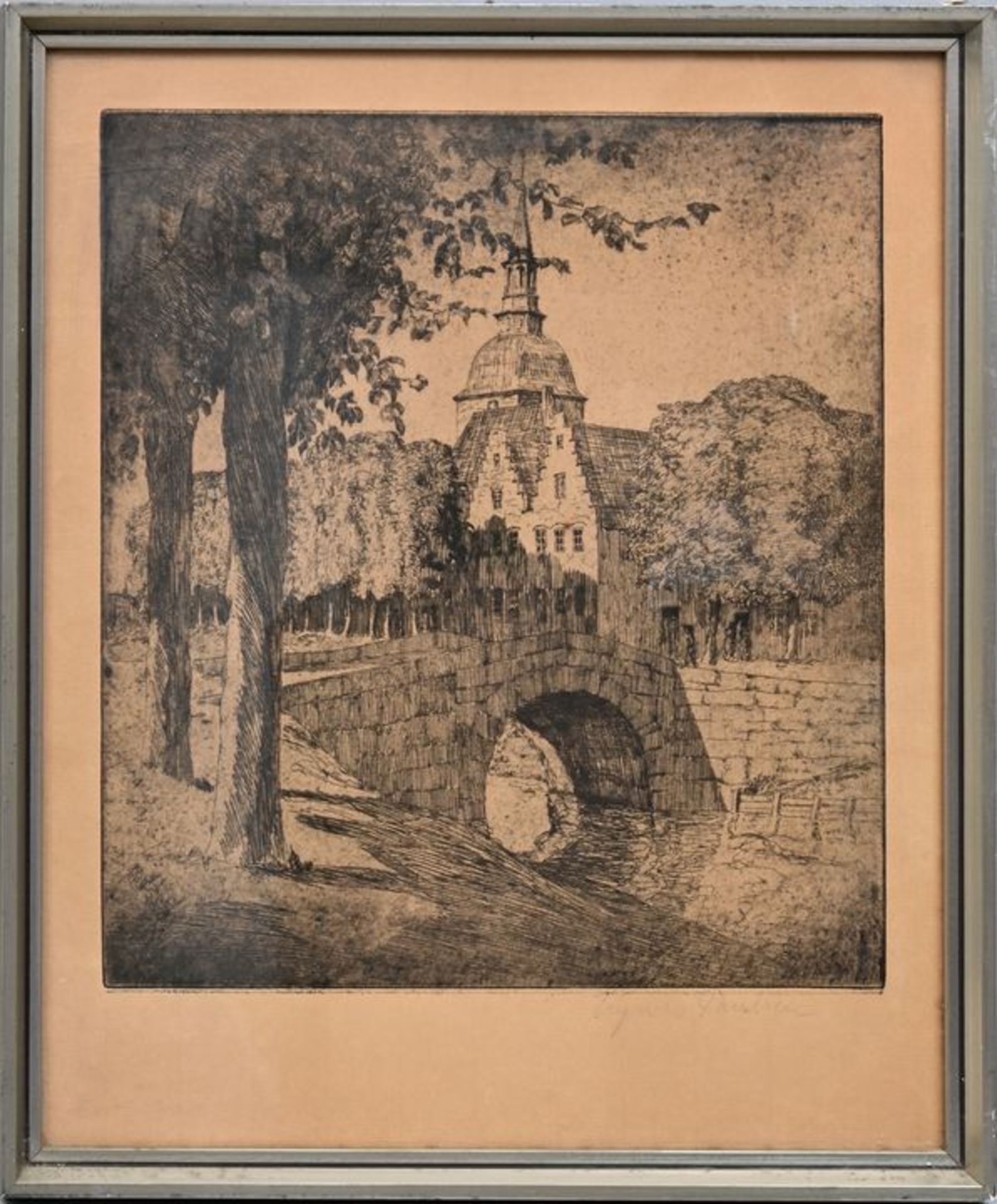 Radierung Ingwer Paulsen / etching - Bild 2 aus 3