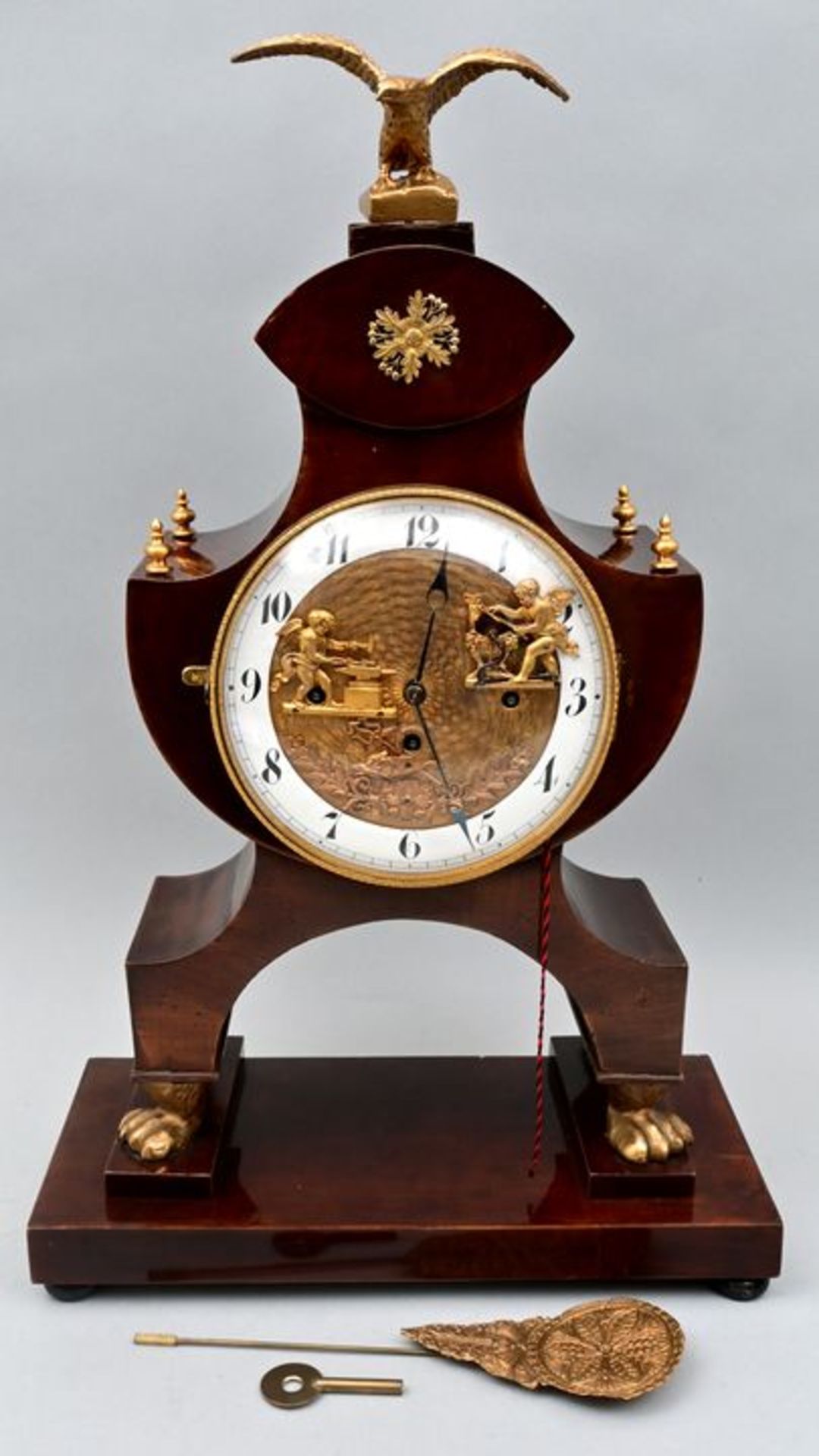 962 Stutzuhr Kossek Prag / Table clock Prague - Bild 5 aus 8