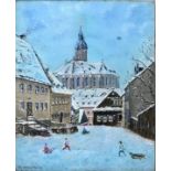 Schnering, Karl, Winterliche Stadtansicht / Schnering, city view in winter