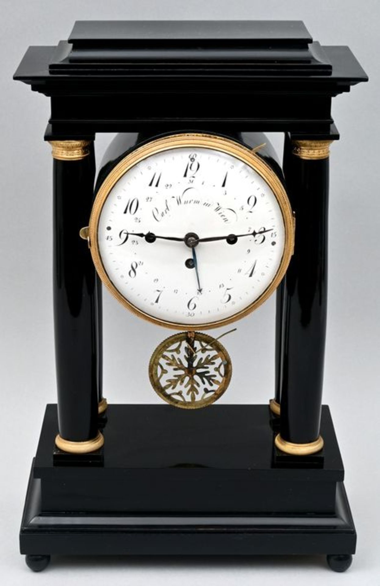 Stutzuhr, C. Wurm, Wien / bracket clock - Image 5 of 7