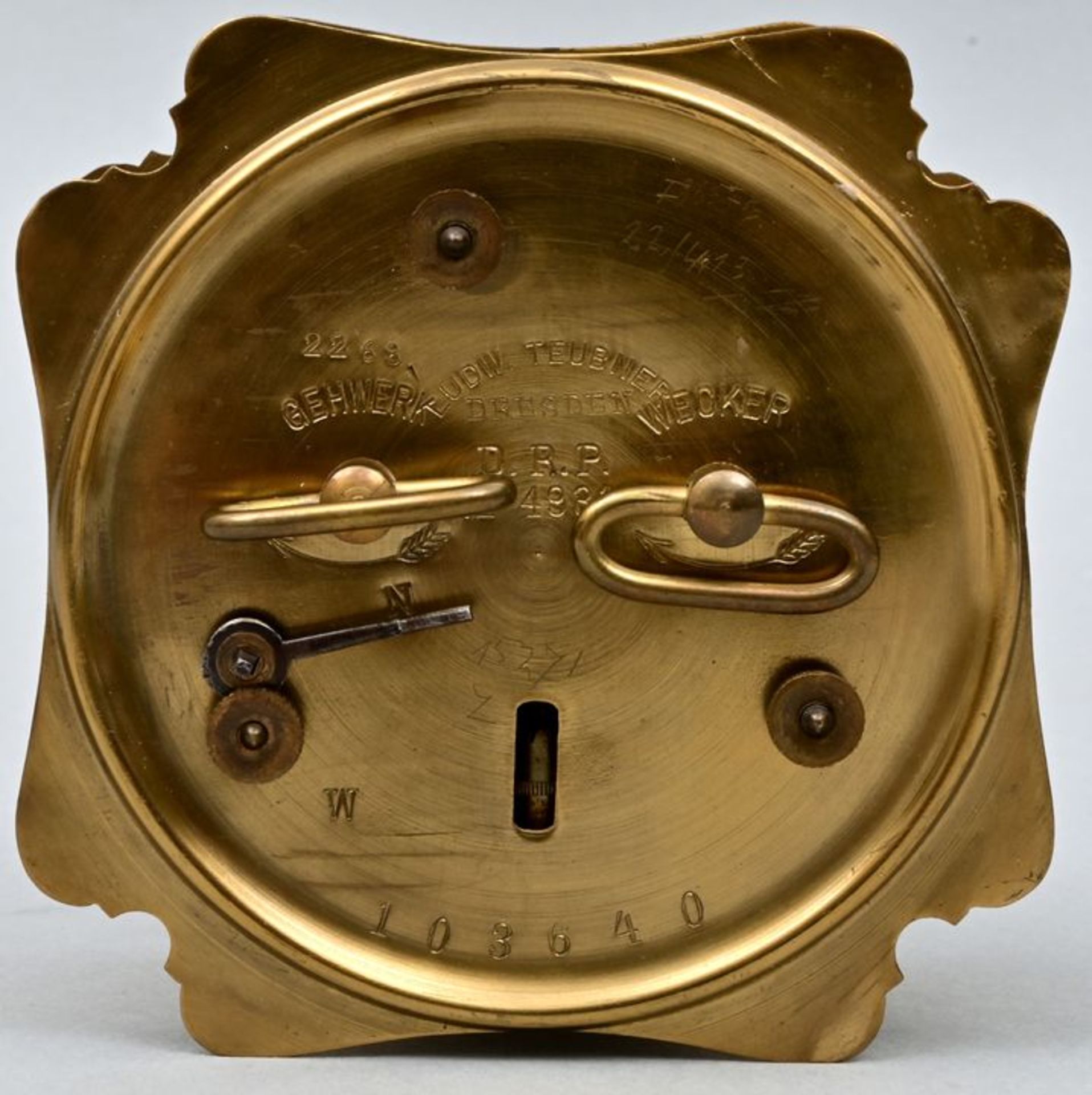 Pendelwecker Teubner / alarm clock - Bild 2 aus 3