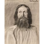 Wollanke Kohlezeichnung / Charcoal drawing of a man