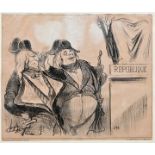 Daumier Karikatur / caricature, lithograph
