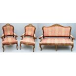 Sofa und zwei Sessel / sofa and two armchairs