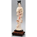 Dame, Elfenbein / Ivory figure, China