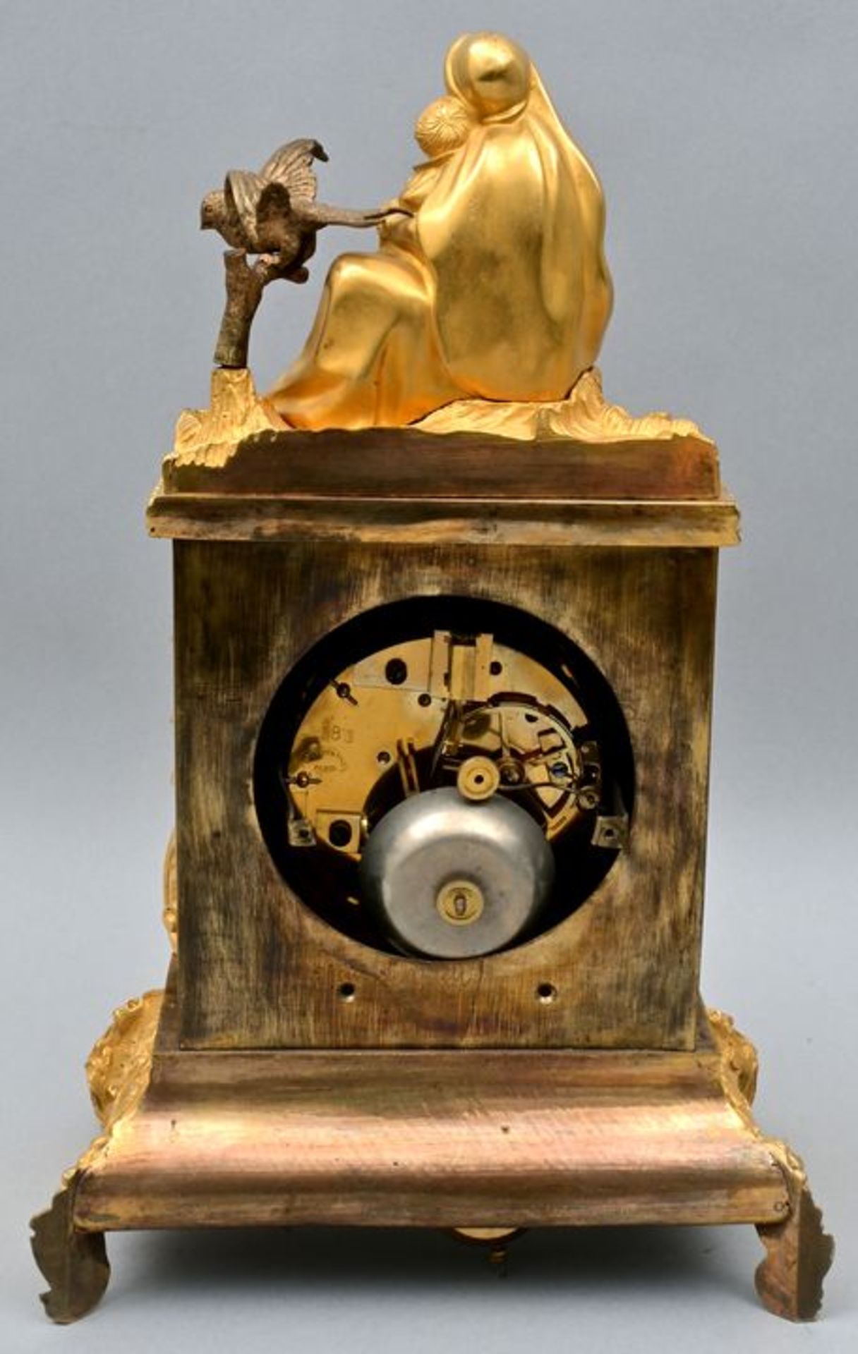 991 Pendule, Mutter mit Kind/ mantel clock - Image 3 of 5