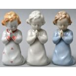 Drei betende Kinder / porcelain figure, praying children