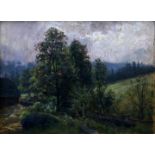 Leonhardi, August Gemälde ''Aus dem Böhmerwald'' / landscape painting