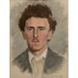 Wollanke Kohle / Pastel of a man