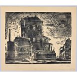 Bräunling, Gottfried, Vorstadthaus, HS 1980 / wood cut