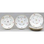 Sechs Speiseteller, Meissen / Six dinner plates, Meissen