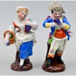 Gärtnerkinder / Two porcelain figures