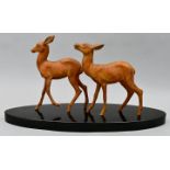Skulptur Zweier Rehe / Sculpture of two deer