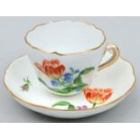 Mokkatasse mit Untertasse, Meissen / Mocha cup with saucer, Meissen