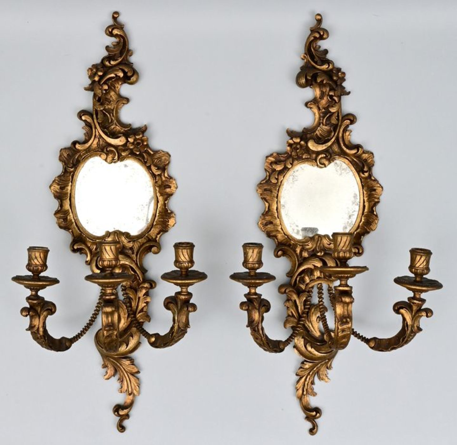 Zwei Wandkerzenhalter / Two wall candlesticks