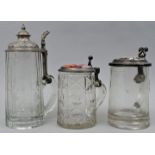 Drei Glashumpen / Three glass jugs