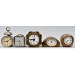 Konvolut fünf Wecker / Five alarm clocks