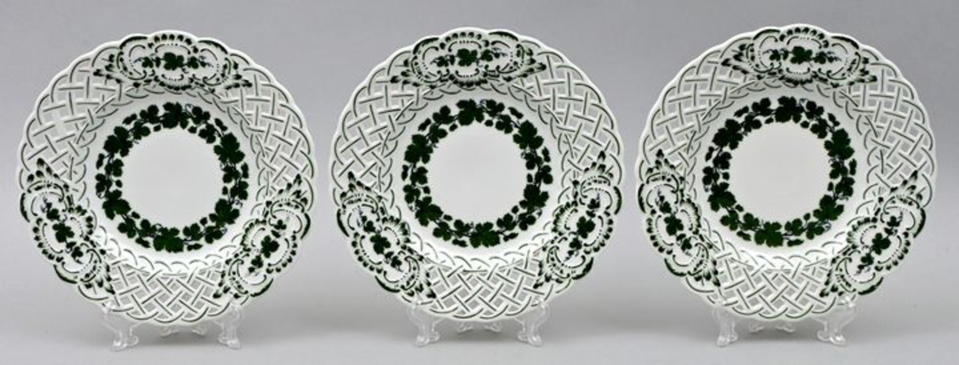 Gebäckteller, Meissen / Porcelain plates, Meissen