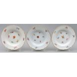 Drei Suppenteller, Meissen / Three soup plates