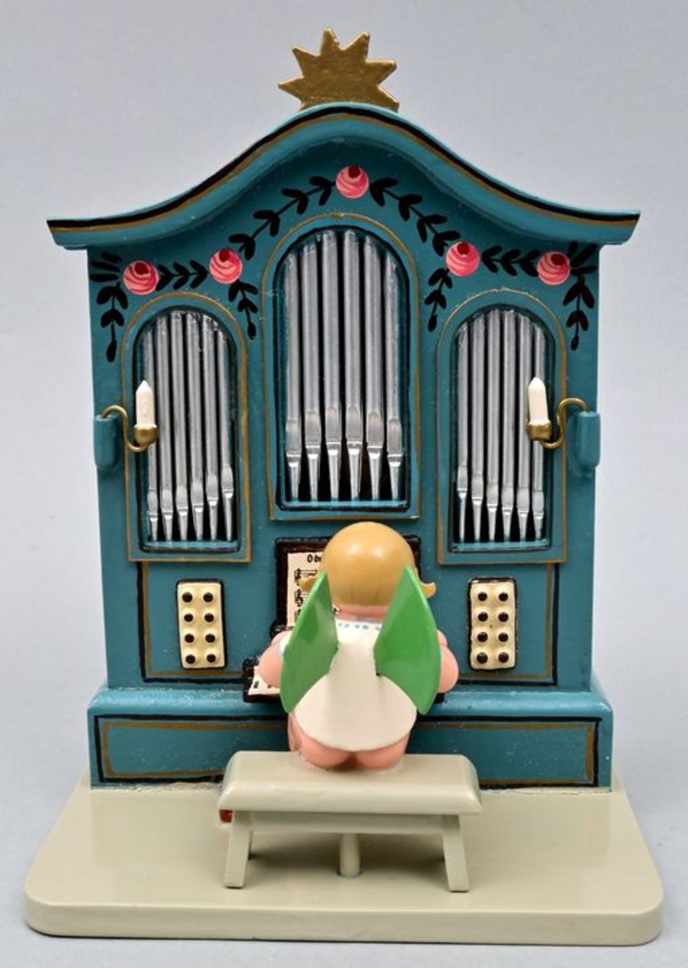 Engel mit Orgel, Musikspielbox / Christmas music box