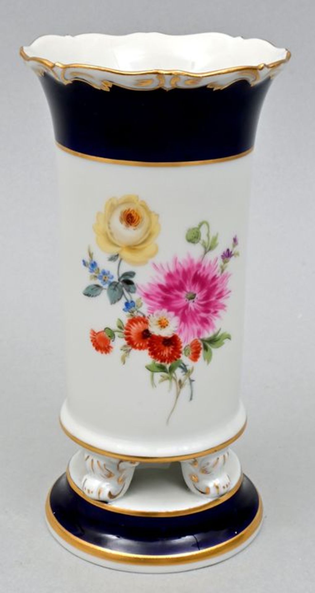 Meissener Füßchenvase / Vase, Meissen