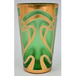 Becherglas im Jugendstil/ art nouveau glass beaker