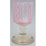 Fadenglas-Pokal/ glass goblet