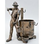 Gießereiarbeiter am Schmelzofen / Small sculpture