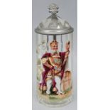 Bierkrug Gambrinus/ glass stein