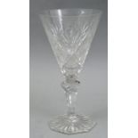 Pokalglas "Motorradabteilung" / Crystal glass goblet