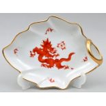 Blattschale, K.S. Dresden Handmalerei / Leaf bowl, K.S. Dresden hand painted