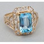 Ring mit Aquamarin/ ring with aquamarine