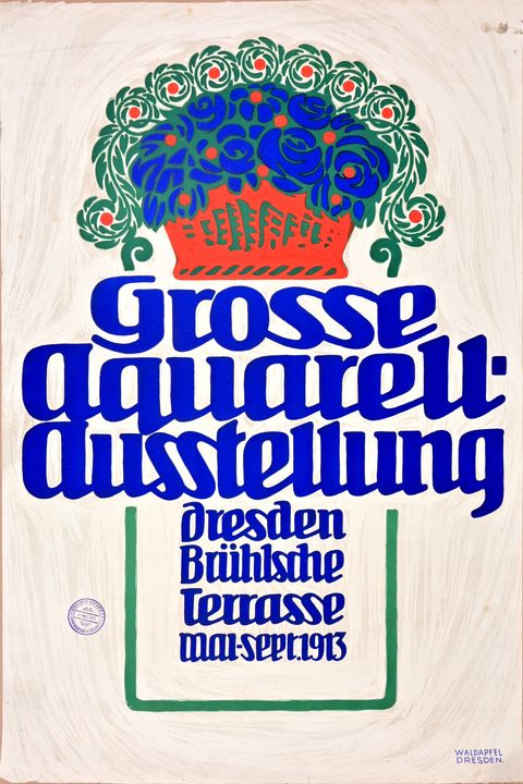 Ausstellungsplakat 1913 / Exhibition poster 1913