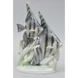 Skalarengruppe / Porcelain figure fishes