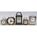 Fünf Reisewecker/ five alarm clocks