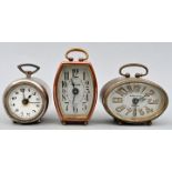 Konvolut drei Wecker / Three alarm clocks