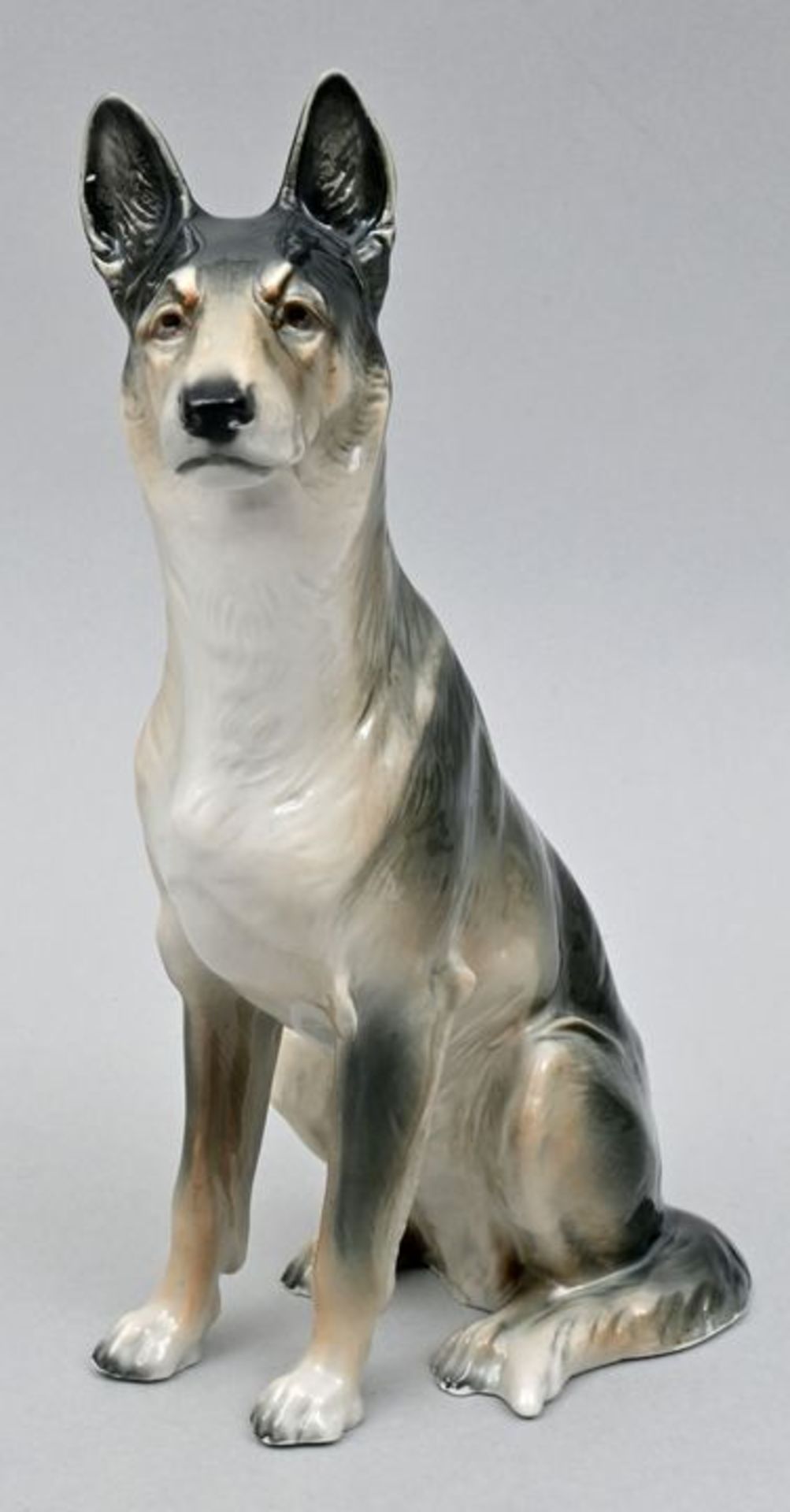 Tierfigur Schäferhund / Porcelain figure