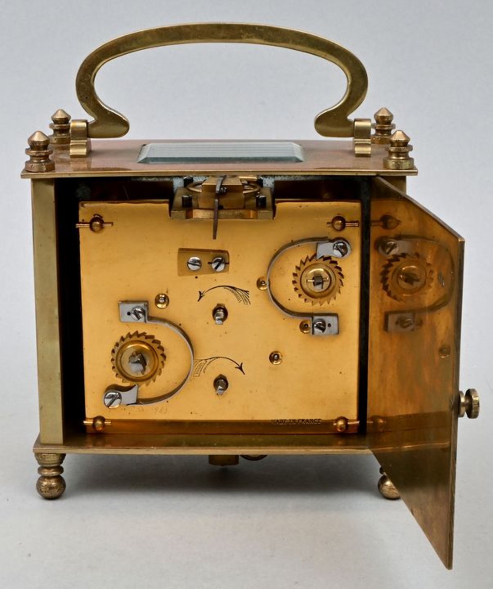 Reisewecker / Carriage clock with alarm - Bild 2 aus 5