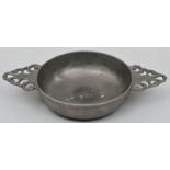 Henkelschale, Zinn / Bowl, pewter