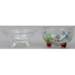 Zwei Glasschalen/ two glass bowls