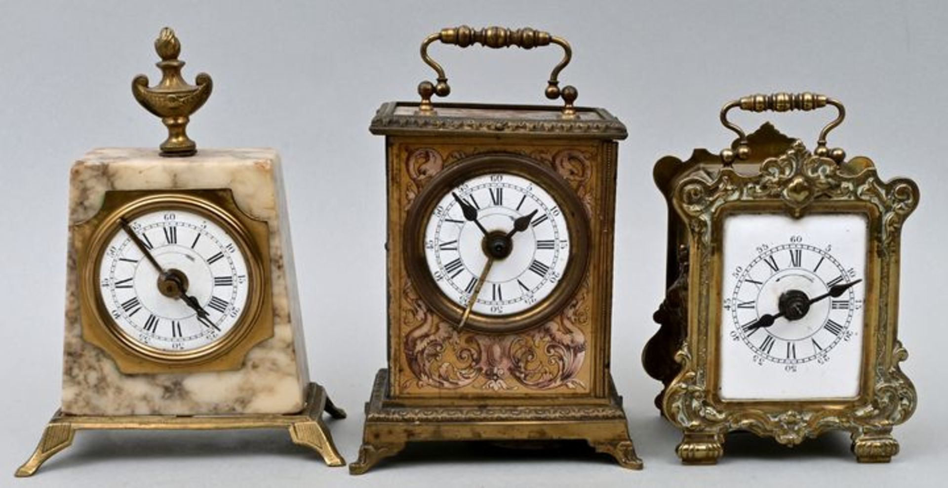 Konvolut drei Wecker / Three alarm clocks