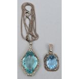 Aquamarin-Anhänger/ pendant with aquamarine