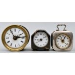 Konvolut drei Wecker / Three alarm clocks