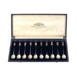 American Royal Family, a cased set of ten silver commemorative spoons by Library of Imperial History