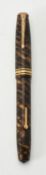 Conway Stewart, 58, a light and dark brown brickwork (tigers eye) fountain pen