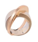 A two colour dress ring by Pesavento