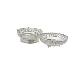 An Edwardian silver shaped circular bowl by William Aitken