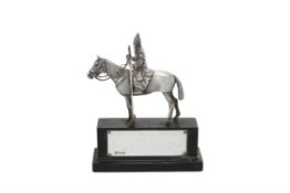 A silver horse trophy by Wakely & Wheeler