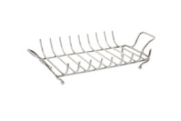 A late Victorian silver asparagus rack by Maxfield & Son